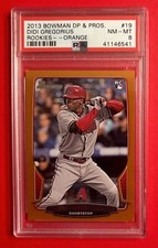 2013 Bowman Didi Gregorius Orange #19 PSA 8 Graded Rookie Card RC RARE /250. rookie card picture