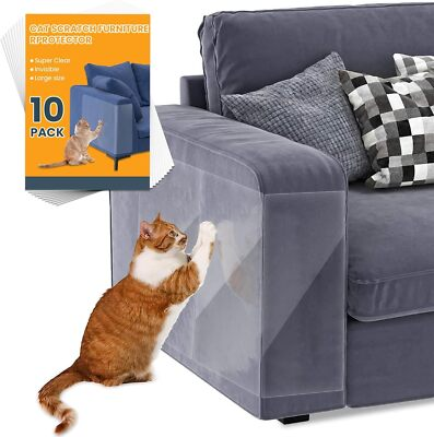 #ad Larmstom Cat Scratch Deterrent Sofa Furniture Protectors Clear Self Adhesive $31.49