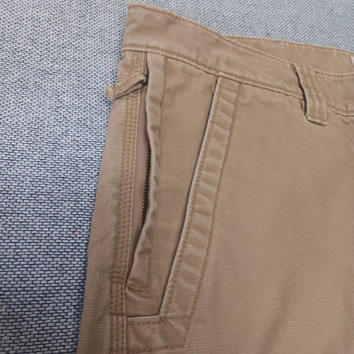 Pantaloni da falegname LL Bean Katahdin Iron Works in tela marrone da uomo taglia 42/34 - Foto 3 di 11