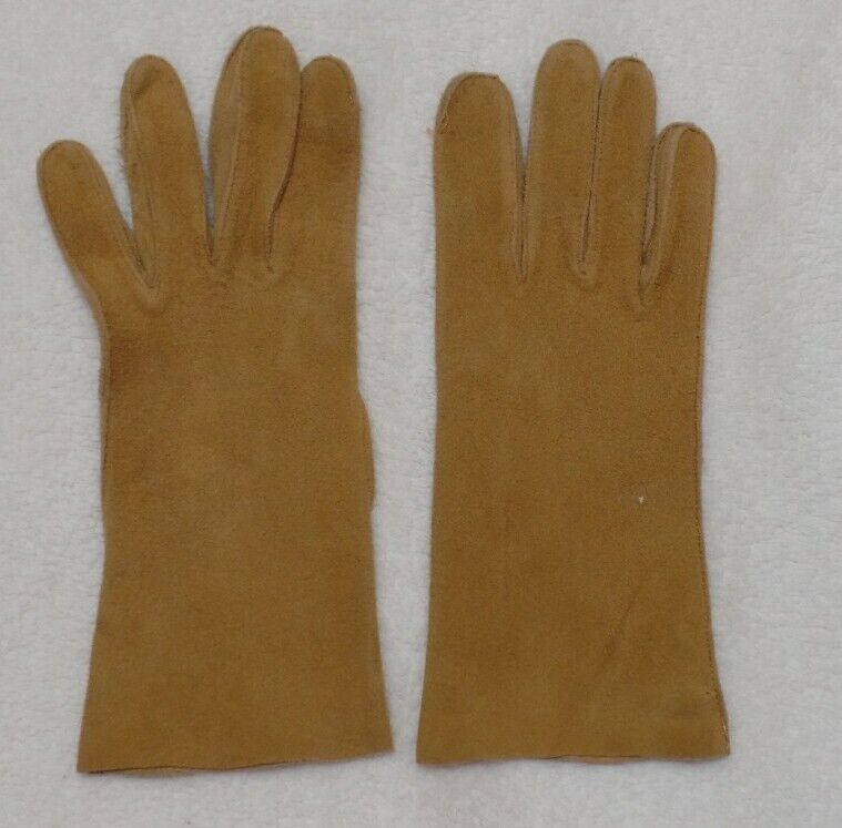 Vintage ladies Deerskin unlined Year-end gift gloves medium 2021 model