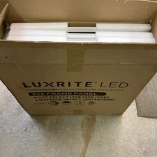 6pk LR24185 Luxrite 2x2 FT LED Frame Light 3CCT 20/30/40W 5000 Lumens Dim USED?