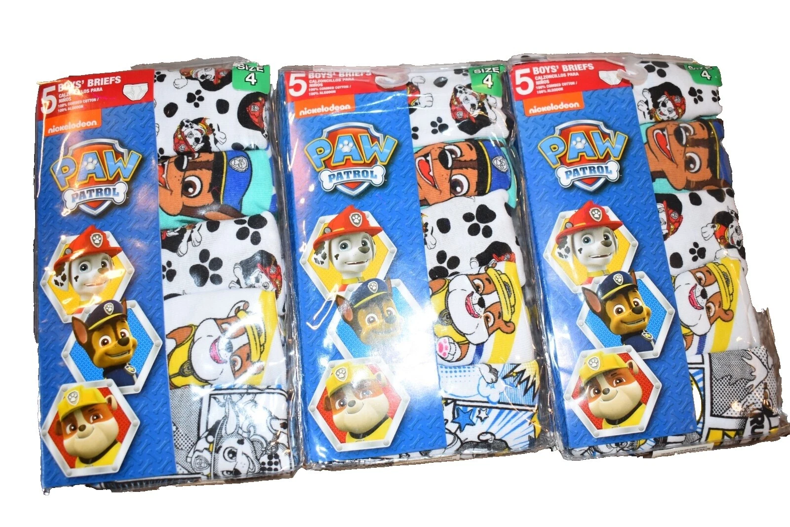 Ropa interior Nickelodeon Talla 4 para Niños