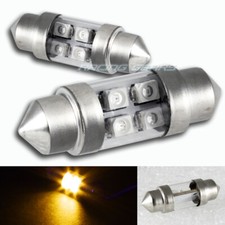 2x Universal 31mm Amber 4 Smd Led Festoon Replacement Dome Map Glove Light Bulb 2x Universal 31mm Amber 4 Smd Led Festoon Replacement Dome Map Glove Light Bulb