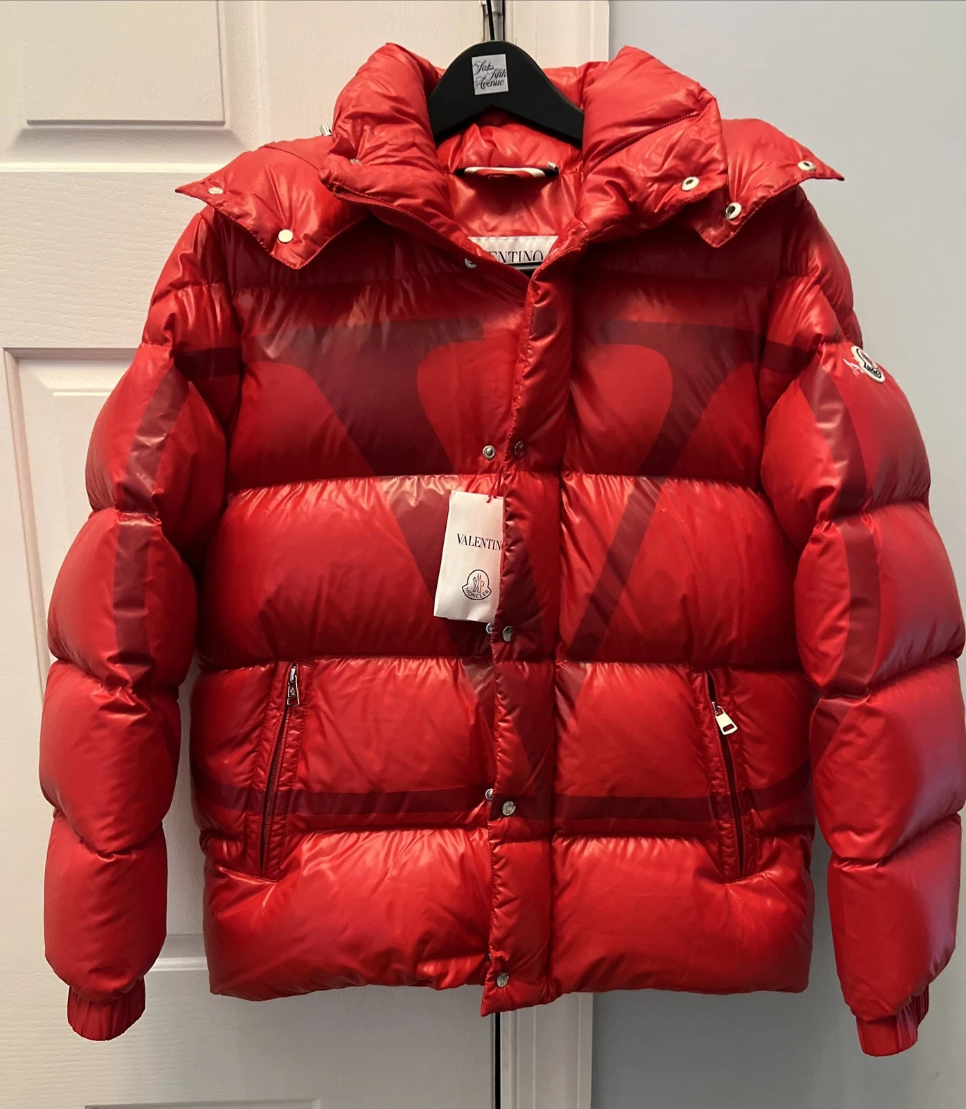 Piumino Moncler X VALENTINO Collab taglia US 36 Nuovo con etichette ret $2800