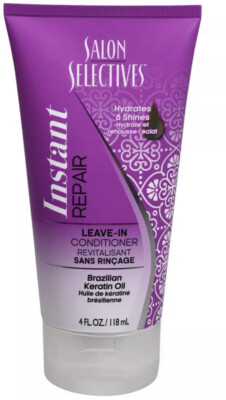 SHIP24H-Salon Selectives 4oz Hair Treatment Instant Repair Leave-In Conditioner