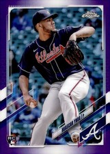 2021 Topps Chrome Update Series - Huascar Ynoa #USC56 Purple Refractor (RC)