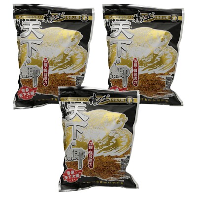 Fishing Formulated Powdered Bait w/ Strong Attractant For Crucian Carp [3-Packs]