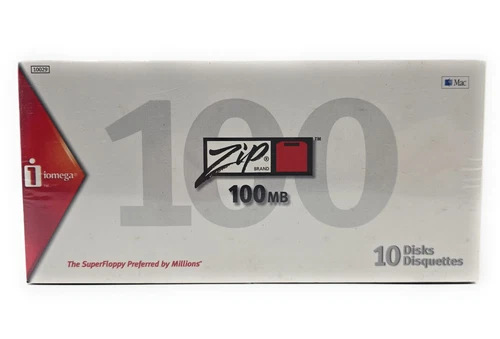 Iomega Zip 100MB PC Formatted Disks Super Floppy 10 Pack
