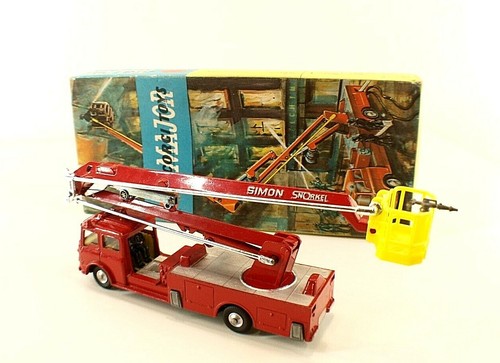 Corgi Major No. 1127 Bedford Simon Snorkel Fire Engine Box - Picture 5 of 8