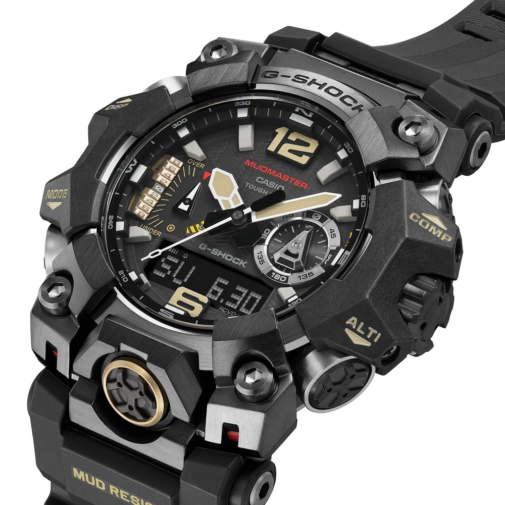 Pre-owned Casio G-shock Gwg-b1000-1ajf Master Of G-land Mudmaster Radio Solar Watch 52.1mm