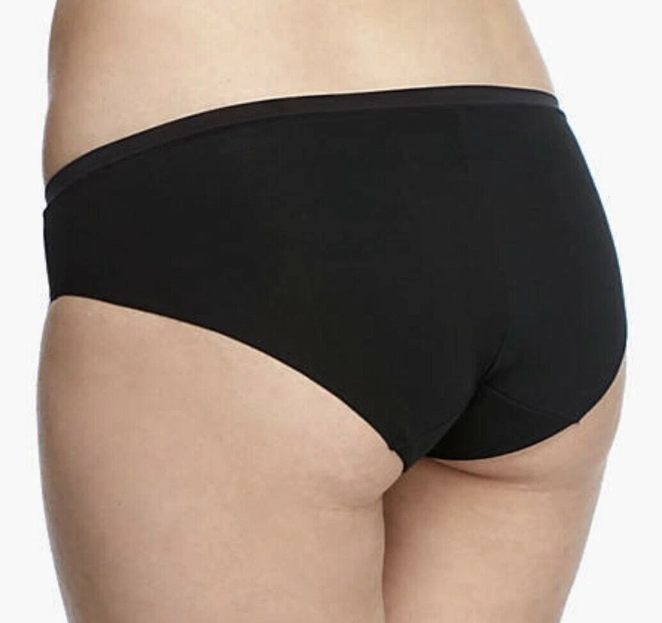 Panty DKNY Downtown Algodón Negro Sin Líneas Visibles Hipster NUEVO Para Mujer XL 8 DK1026 Foto 2 de 4