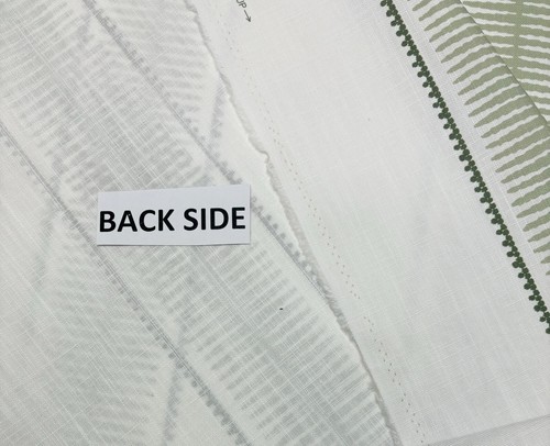BALLARD DESIGNS MURPHY GREEN WHITE GRAPHIC STRIPE MULTIUSE FABRIC BY YARD 55"W - Picture 5 of 7