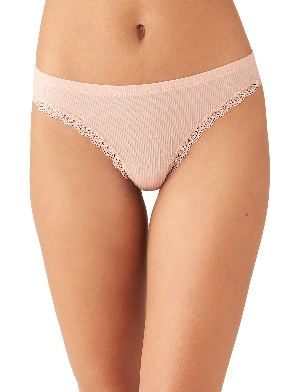 b.tempt'd Women's Innocence Thong Panty-Color Rose Smoke-Size X-Large
