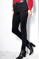Basler Opulent Countryside Pocketed Slim Ponte Pants Black Size 18