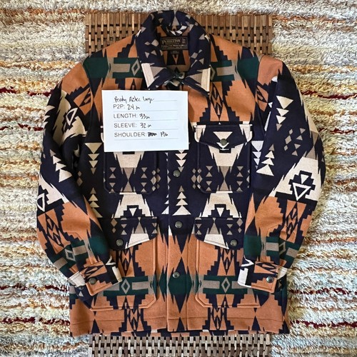 Pendleton 150th Anniversary Aztec Print Wool Utility Jacket Men's Size Large L - Picture 3 of 3