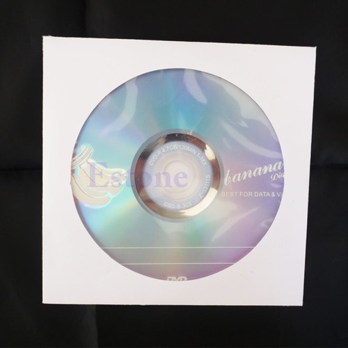 100 PCS CD DVD Disc Paper Sleeves Envelopes Storage Clear Window Case Flap - Photo 4/7