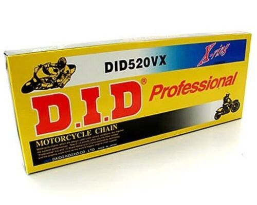 Chaîne DID 525 VX X-Ring 114 maillons l'excellence japonaise pour votre transmission