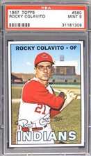 1967 Topps Rocky Colavito #580 PSA 9 MINT Low Pop