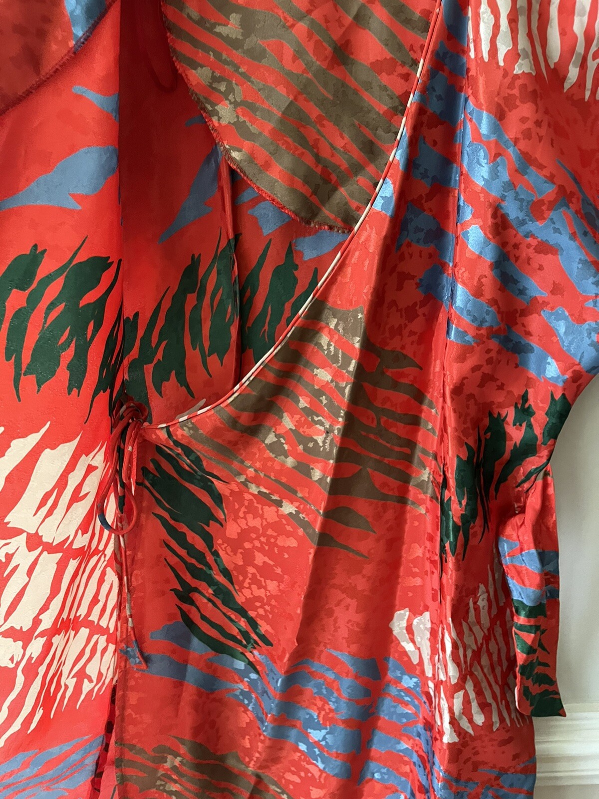 Vintage Act 1 New York Wrap Around Dress Red Colo… - image 8