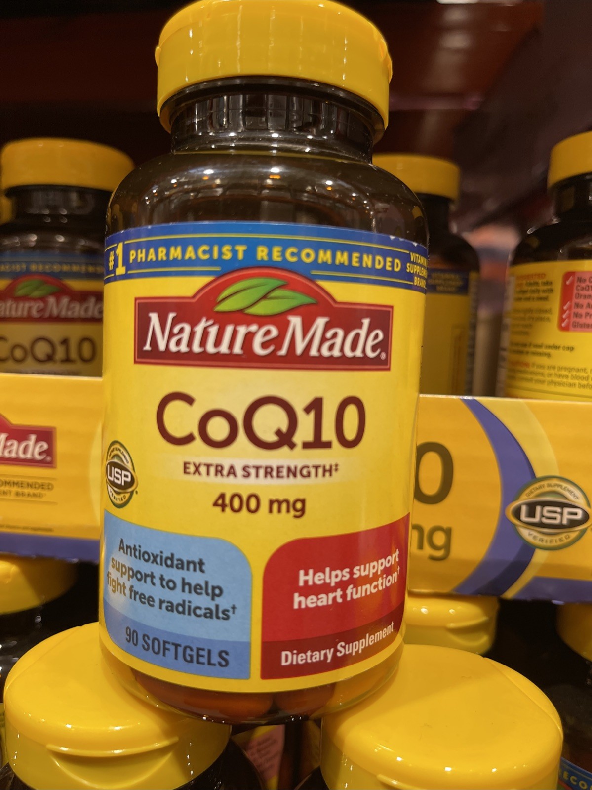 Nature Made CoQ10 400mg 90 Softgels Extra Strength (jul/2028 Or Later)