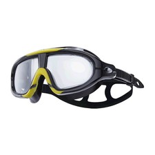 TYR Unisex Orion Swim Mask Goggles, Color Smoke/Black/Yellow, For Ages 16