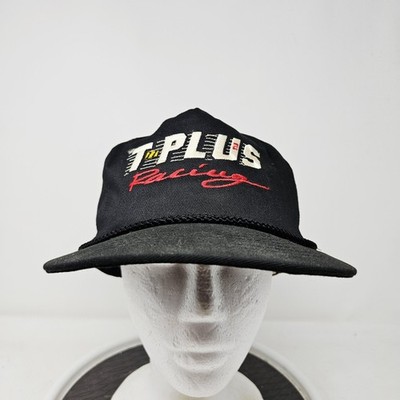 Vintage Otto Hat Cap Baseball Strap Back One Size Black Mens T-PLUS Racing Car