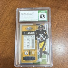 2020 Panini Contenders Optic JuJu Smith-Schuster #49 CSG 8.5 Pittsburgh Steelers
