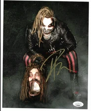 WWE BRAY WYATT "The Fiend"   Signed 8x10 Photo  JSA