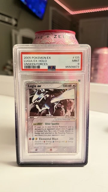 Lugia ex 105/115 EX Unseen Forces 2005 Holo PSA 9 Pokémon TCG Card TRIPLE SWIRL
