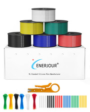 22 Gauge Wire 156FT, 22 AWG Flexible Silicone Cable, 6 Colors Each Wire Spool 26