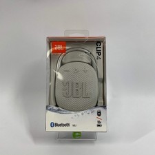 New JBL Clip 4 Portable Bluetooth Party Speaker White JBLCLIP4WHTAM