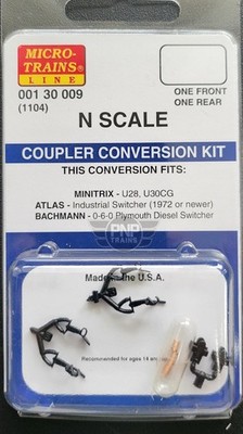 N MICRO TRAINS 001 30 009 Coupler Conversion kit 1104 ATLAS, Bachmann, MINITRIX