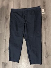 Worthington Women  s 22W Pants Petrol Blue Slim-Leg Dress pants High Rise NWT