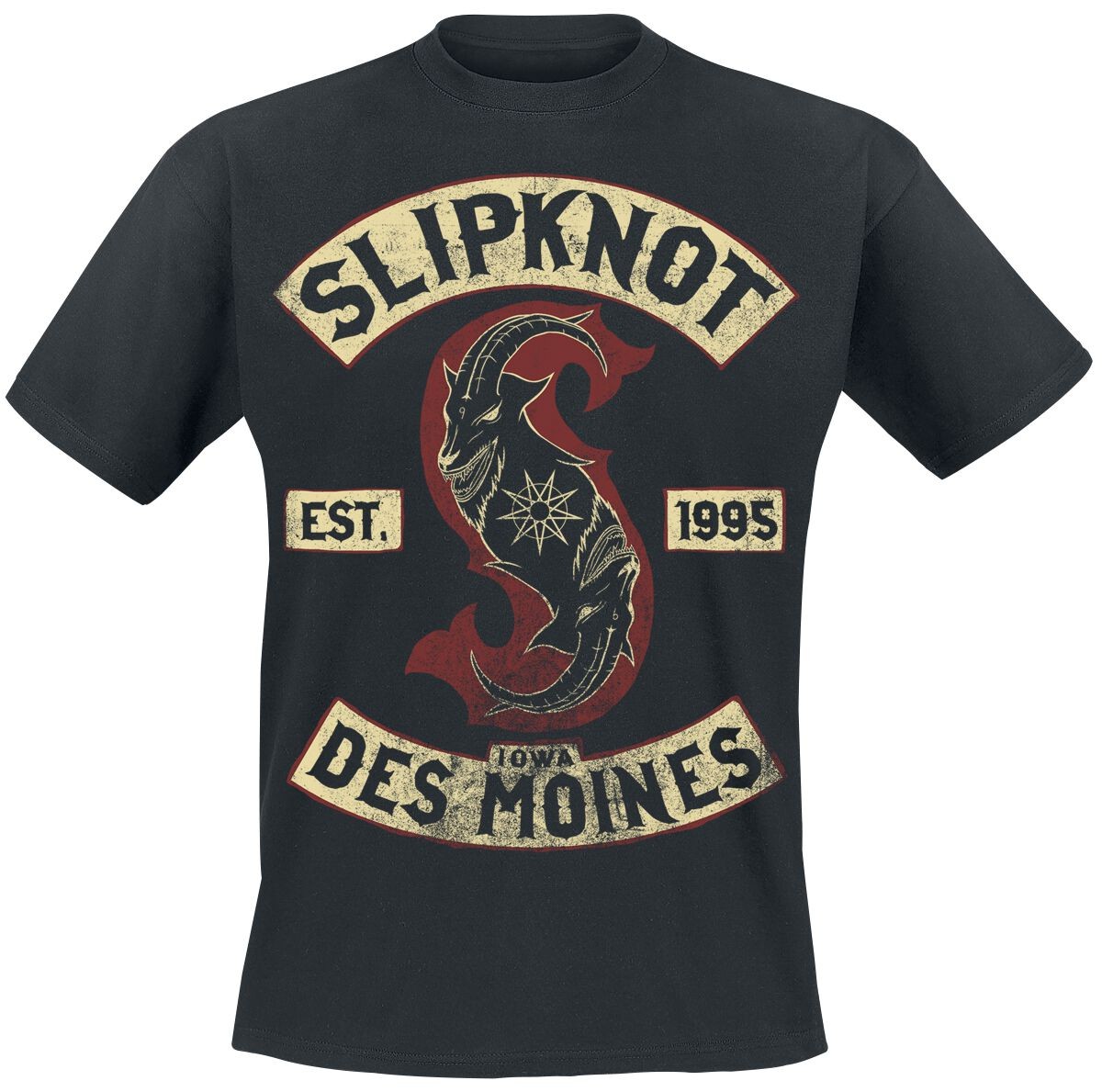 Футболка Slipknot Herren Iowa Des Moines schwarz Band-Товар группы 5490₽