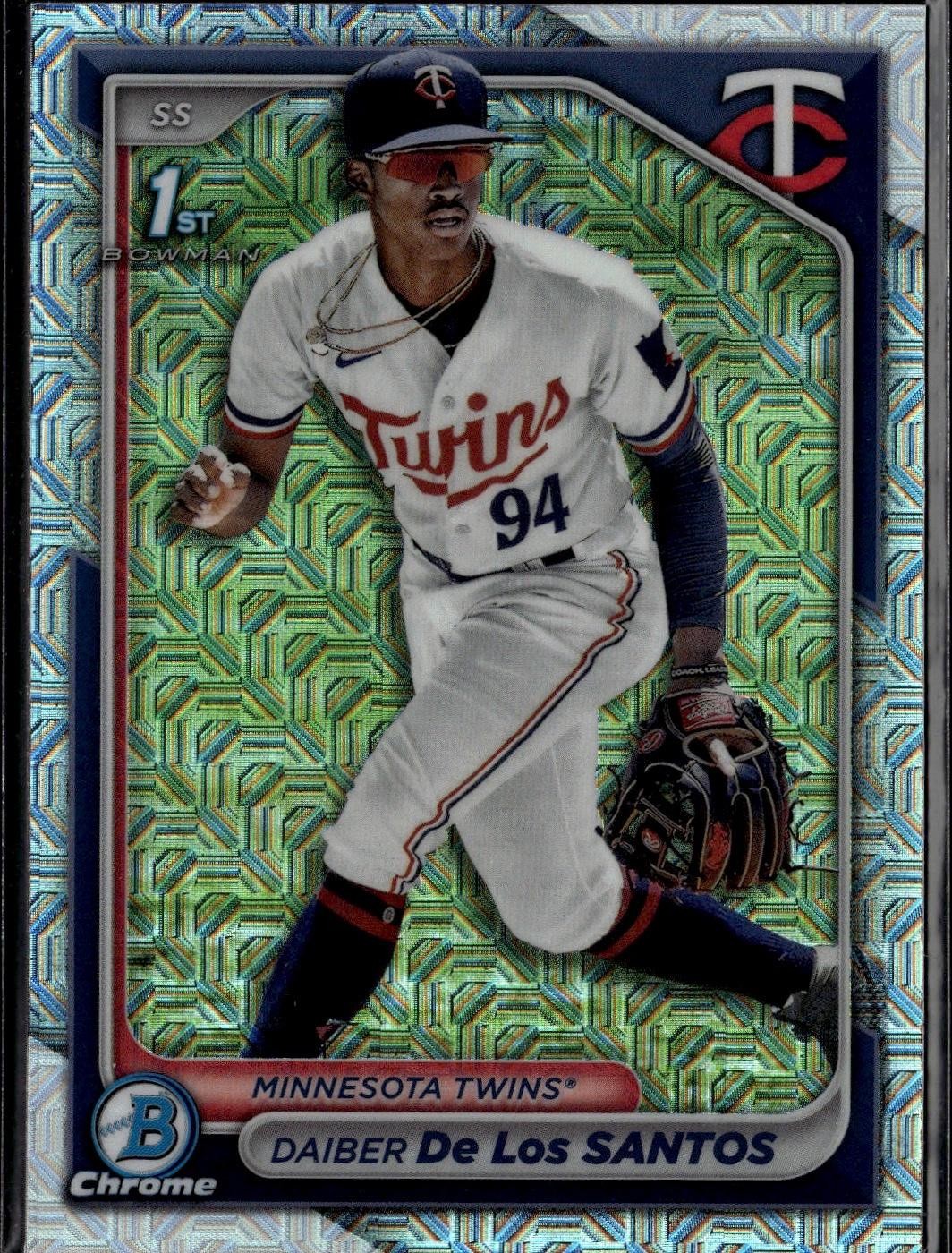2024 Bowman Chrome #BCP-185 Daiber De Los Santos Prospects Mojo Refractors