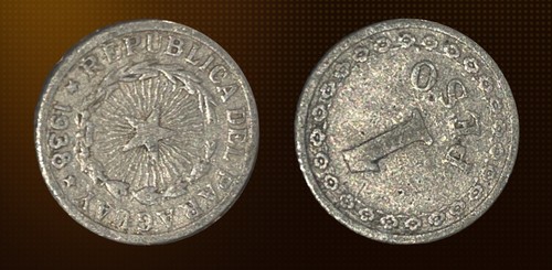 Paraguay - 1938  1 Peso - Aluminum - Rare Coin KM# 16