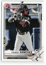 2021 Bowman Prospects 1st Bowman Yolbert Sanchez RC Chicago White Sox #BP-40