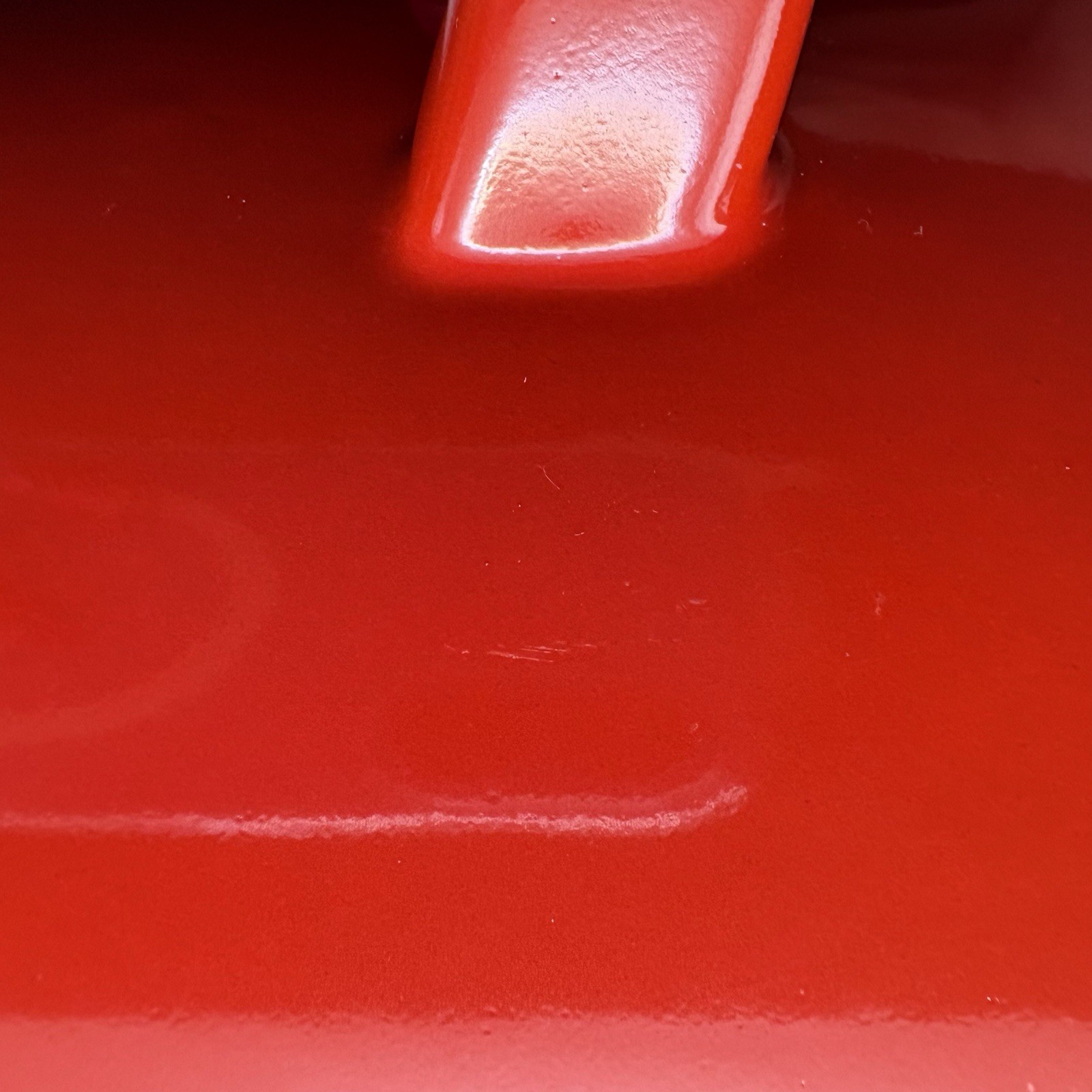 Vintage Finel Wartsila Arabia Finland Dutch Oven Stock Pot Red Enamel 3.5 Ltr