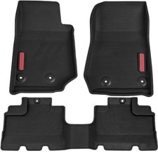 Elite Floor Mats For Jeep Wrangler Jk Unlimited 2014-2018 4 Front Rear Red