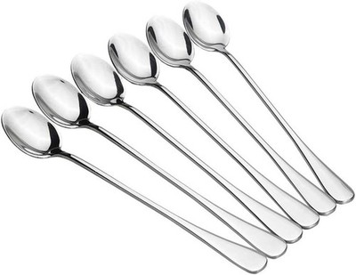 10 Piece Long Handle Iced Tea Spoon, Stainless Steel Coffee Mixing Spoons