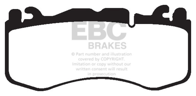 EBC Yellowstuff Front Brake Pads for Aston Martin V8 Vantage 2013-2017