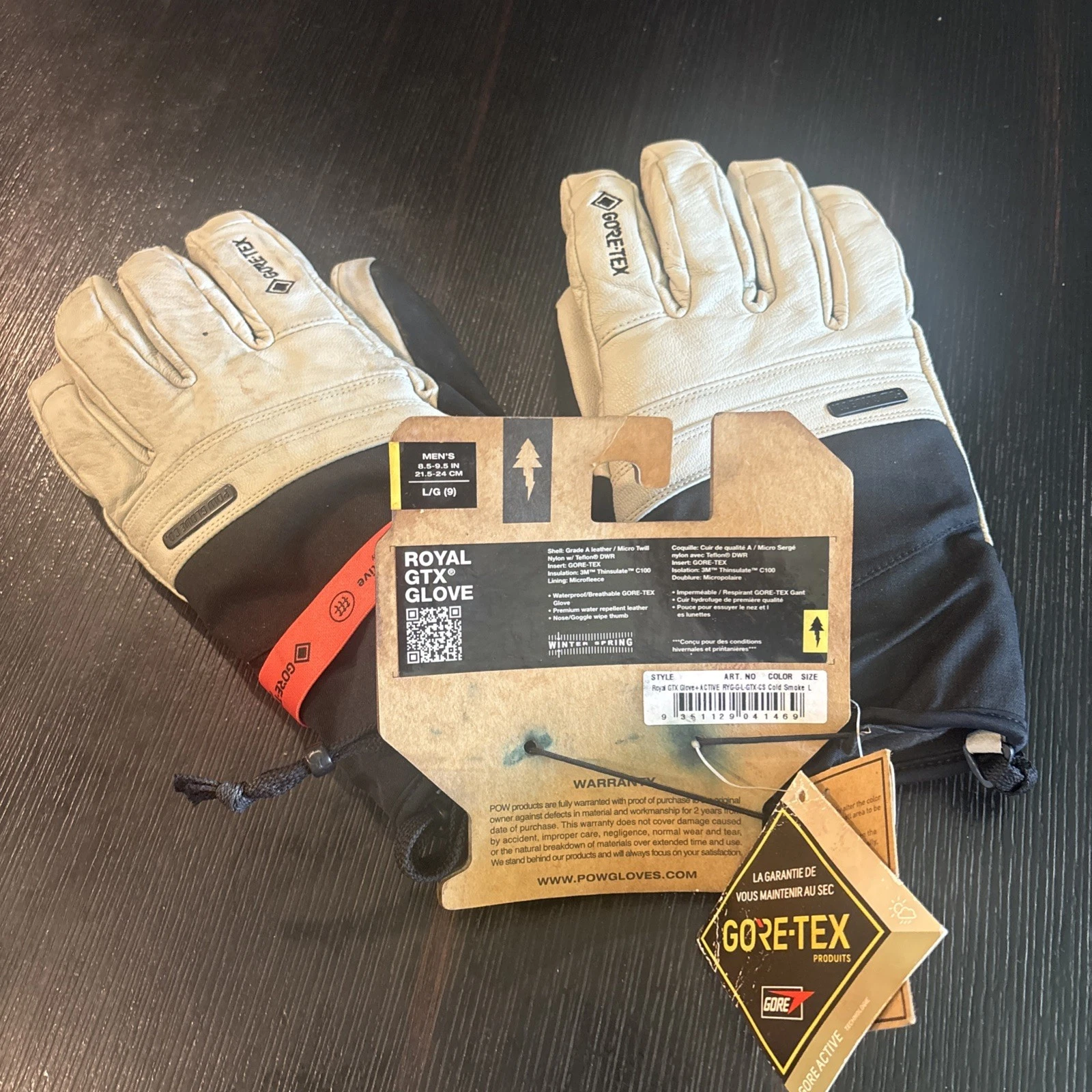 Gore-Tex Gloves Royal GTX Gloves Men’s Size large Smoke Gore Active New
Opens in a new window or tab