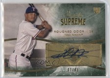 2014 Topps Supreme Simply Supreme Auto Green /45 Rougned Odor #SSU-RO Auto 6o3