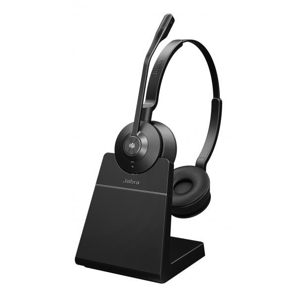 Jabra Nero Engage 55 Se Ms Stereo (Docking, Senza Fili, Usb-A, Team Microsoft), Cuffie Da Ufficio, - Immagine 2