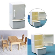 Miniature Doll House Fridge Model Dining Room Kitchen 1:12 Scale Decoration