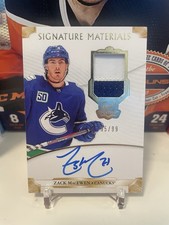 2019-20 Upper Deck The Cup Signature Materials Rookie /99 Zack MacEwen #SP-ZM!