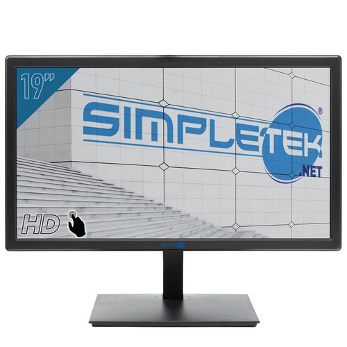 MONITOR 19" TOUCH SCREEN SCHERMO DISPLAY COMPUTER TOUCHSCREEN PC CASSA POS HDMI - Foto 2 di 9