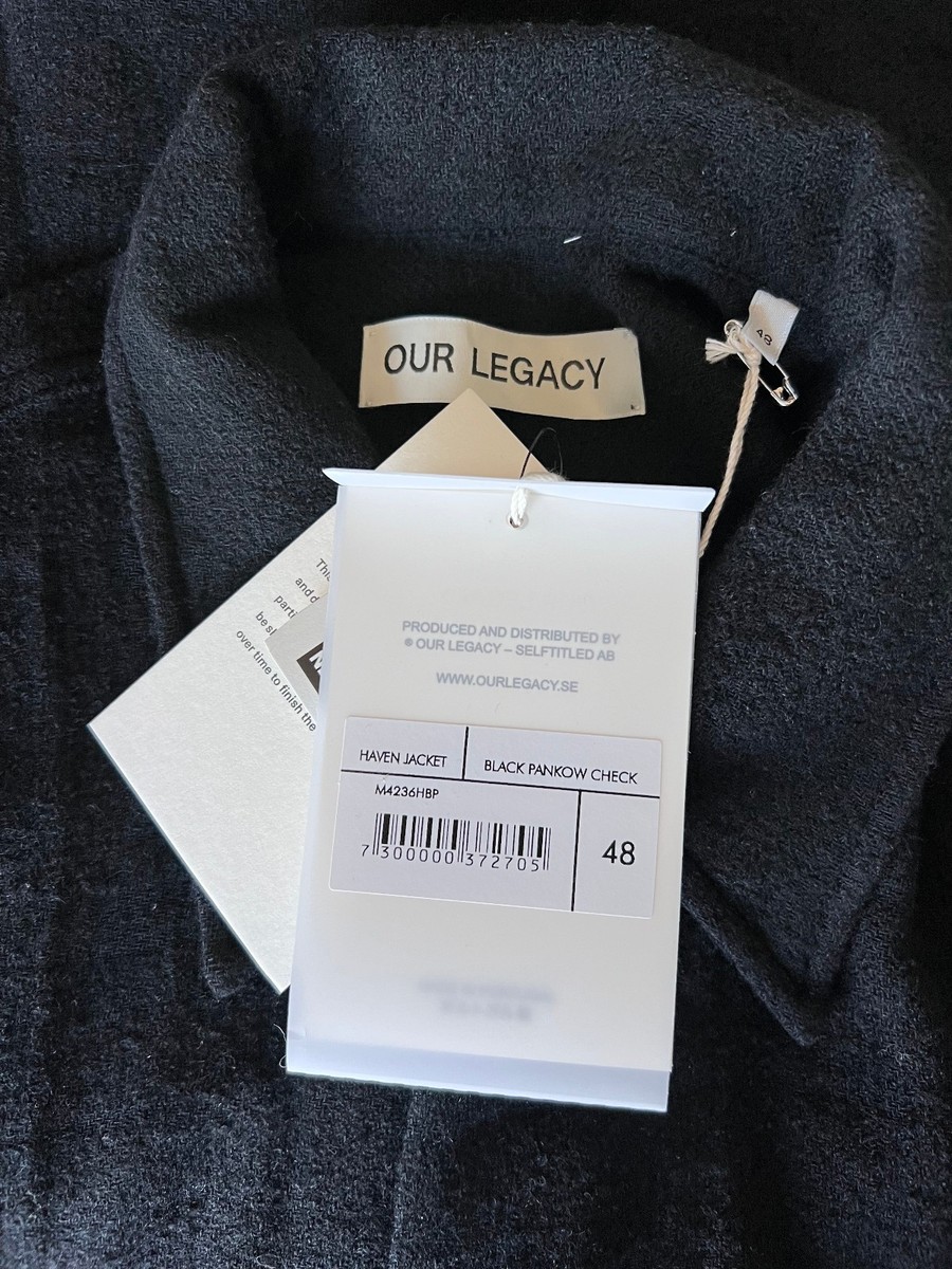 Our Legacy Haven Jacket - Size 48 - Black Pankow Check - NEW | eBay