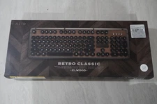 Azio Retro Classic Wireless Mechanical Keyboard Elwood Finish BT USB