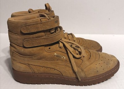 RARE   PUMA  contact Sky II High Suede 'Bisque'  364395 03  Women Sz 8.5